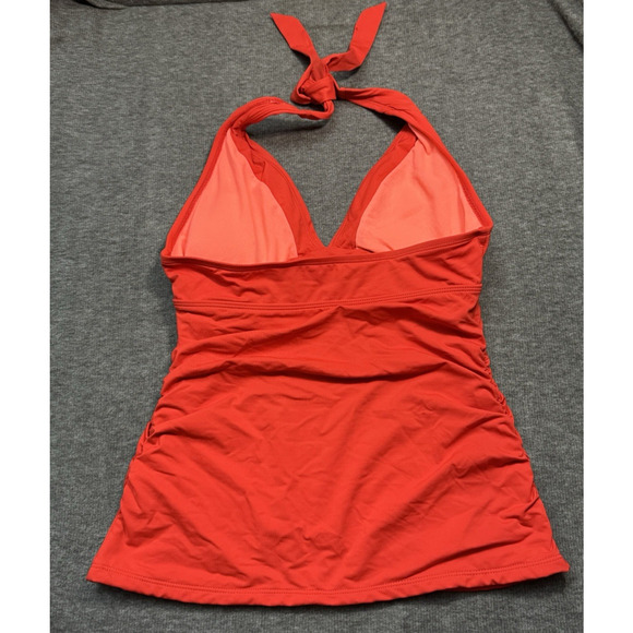 Athleta Orange Halter Swimsuit Tankini Top - Women's Size M - Picture 5 of 7